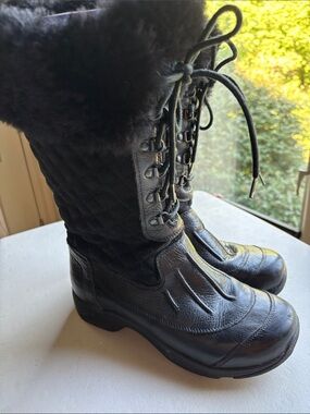 Dansko Cassidy Milled  leather black boot